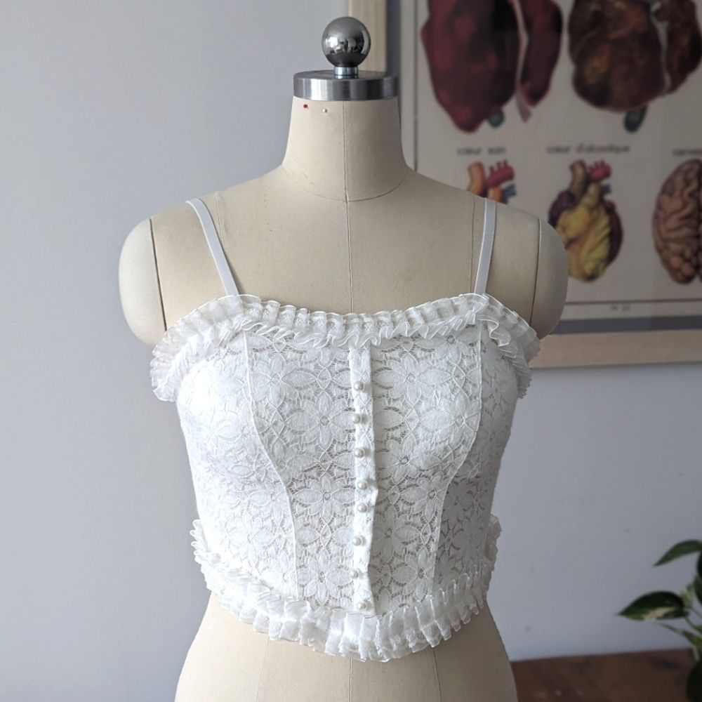 Elegant White Lace Camisole